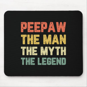 Opa Der Mann Der Mythos Die Legende Bunnyaw Vintag Mousepad