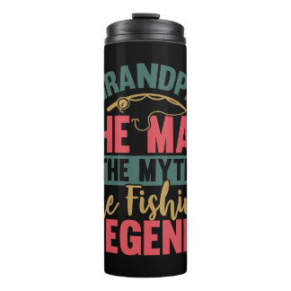 Opa - Der Mann, Der Mythos, Die Legende Vom Angeln Thermosbecher