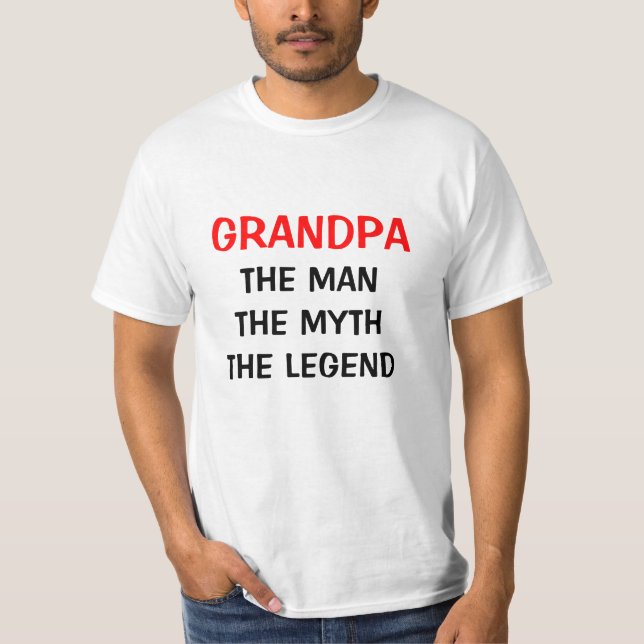 Opa der Mann Mythos-Legende T-Shirt (Vorderseite)