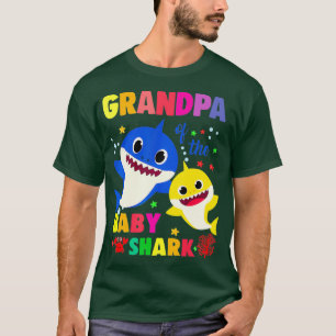 Opa des Baby Shark Geburtstags-Opa Shark T-Shirt