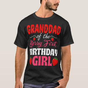 Opa des Beerenersten Geburtstagsmädchens Erdbeere T-Shirt
