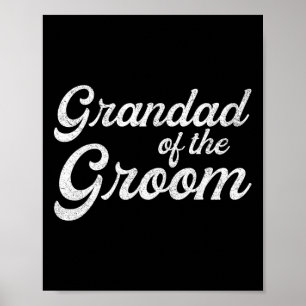 Opa des Bräutigams Shirts für Männer1  Poster