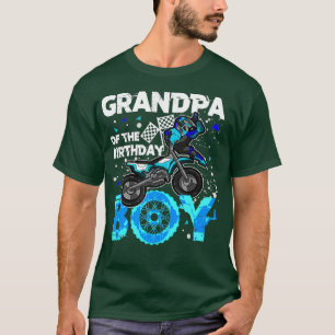 Opa des Geburtstags-Boy Dirt Bike Bday Party T-Shirt