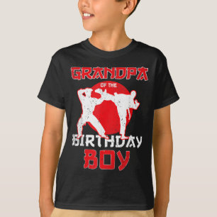 Opa des Geburtstags Karate Taekwondo Jungen T-Shirt
