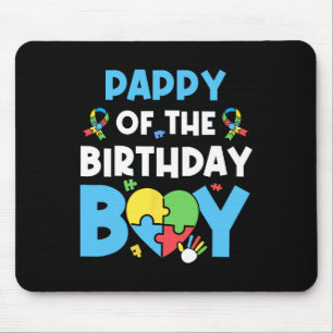 Opa des Geburtstagsjungen Autismusrätsel Mousepad