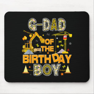 Opa des Geburtstagsjungen Bauarbeiter Mousepad