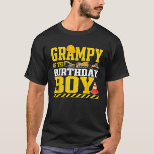 Opa des Geburtstagsjungen Bauarbeiters Bir T-Shirt