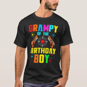 Opa des Geburtstagsjungen Lasertag Spiel Familienp T-Shirt