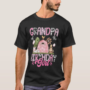 Opa des Geburtstagskindes 1. Geburtstag Rosa Kuh T-Shirt