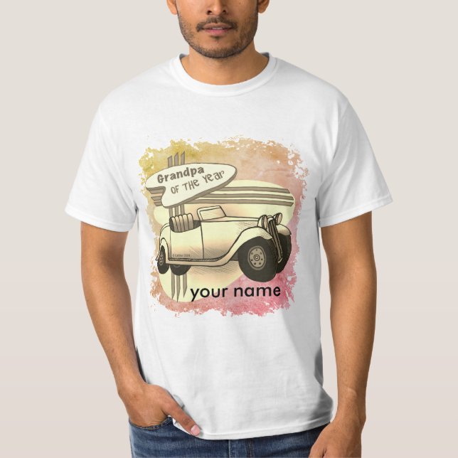 Opa des Jahres  T-Shirt (Vorderseite)