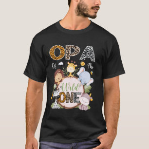 Opa des Wilden Einer 1. Geburtstag Safari Dschunge T-Shirt