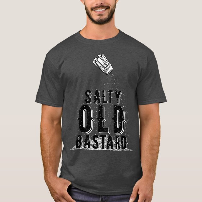 Opa Design Salty Old Bastard T-Shirt (Vorderseite)