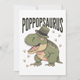 Opa Dinosaur Vater-Tag Poppopsaurus Feiertagskarte