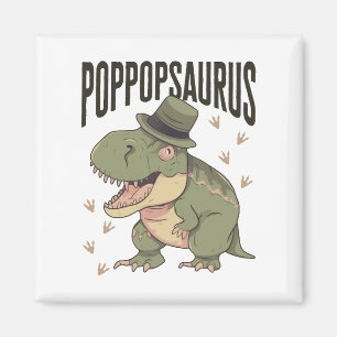 Opa Dinosaur Vater-Tag Poppopsaurus Magnet