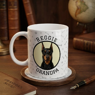 Opa Dobermann Pinscher Foto Hundeknochen Kaffeetasse