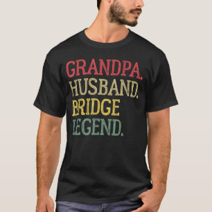 Opa Ehemann Bridge Legende Vintage Bridge Spiel T-Shirt