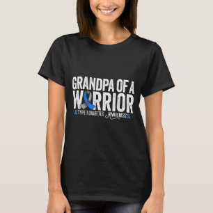 Opa eines Kriegers T1D Typ-1-Diabetes-Bewusstsein T-Shirt