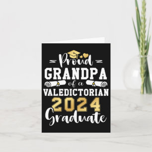 Opa eines Valedictorian Cl 2024 Abschluss Karte