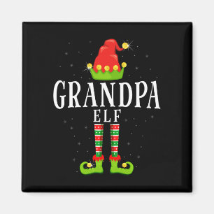 Opa-Elch-Weihnachten passende Xmas-Pyjama Magnet