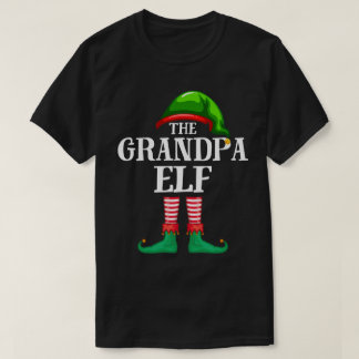 Opa Elf Matching Familienweihnachtliches Party Paj T-Shirt