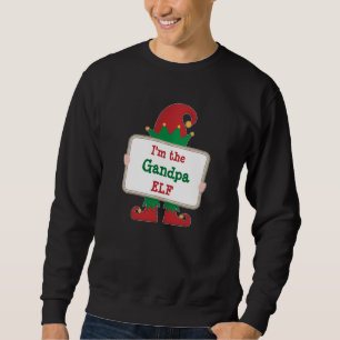 Opa Elf Personalisiertes Weihnachtself T-Shirt Sweatshirt
