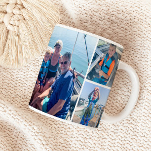 Opa-Enkel-Foto-Collage-Wrap Kaffeetasse