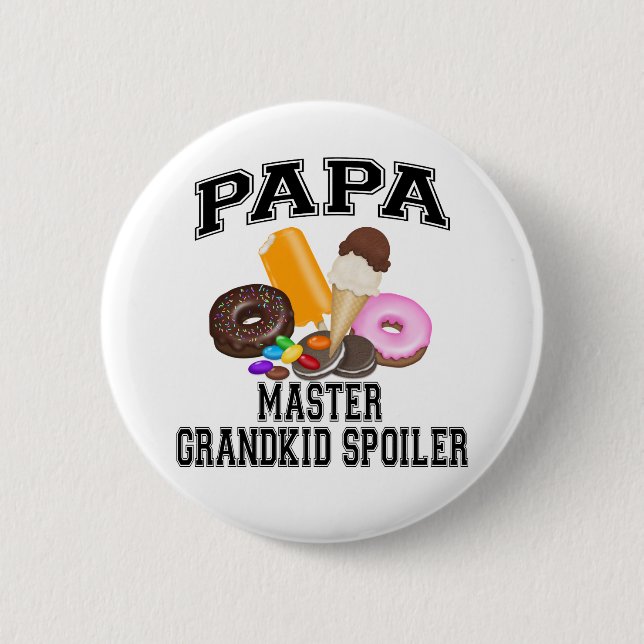 Opa-Enkel-Spoiler Papa Button (Vorderseite)