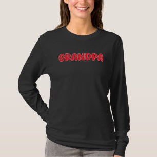 Opa Erdbeermuster Vatertag Erdbeere T-Shirt