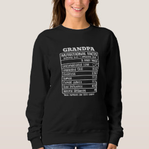 Opa ernährungsphysiologische Fakten Großvater Vate Sweatshirt