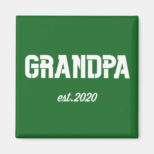 +Opa est. 2020 Magnet (Vorne)