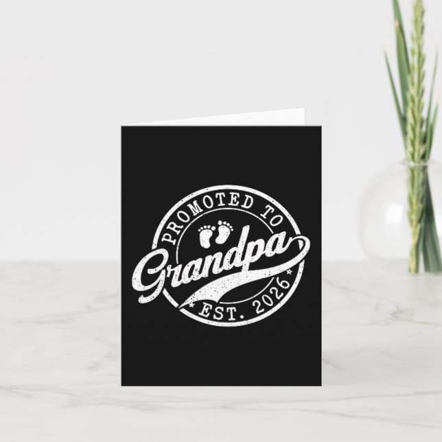 Opa Est 2026 Ankündigung Zum Opa befördert  (Vorderseite)