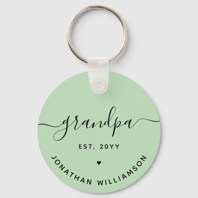 Opa Est Custom New Opa Geschenke Schlüsselanhänger (Vorderseite)