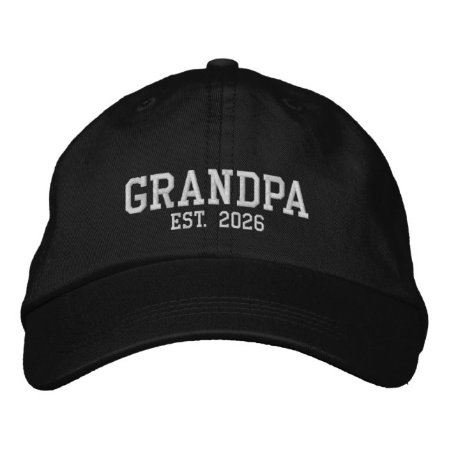 Opa Est. Jahr Bestickte Baseballmütze Baseballkappe (Vorderseite)