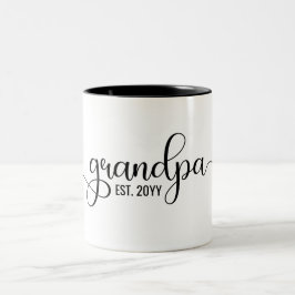 Opa Est, Personalisiert Opa-Geschenke Zweifarbige Tasse