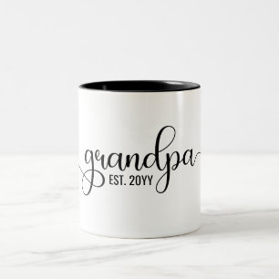Opa Est, Personalisiert Opa-Geschenke Zweifarbige Tasse