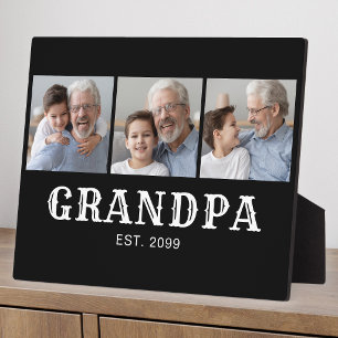 Opa Established Bold Typography Schwarz 3 Foto Fotoplatte