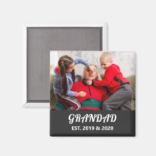 Opa Established Foto Fette Weiße Typografie Magnet