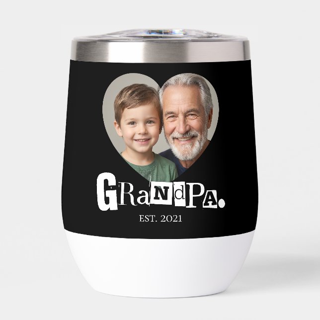 Opa Established Foto-Geschenk für Großvater (Vorderseite)