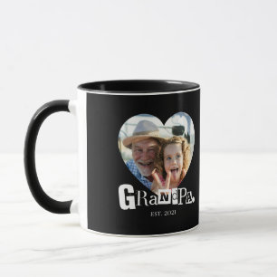 Opa Established Foto-Geschenk für Großvater Tasse