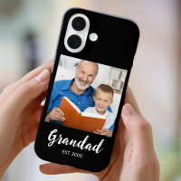 Opa Established Schriftzug Foto Schwarz Case-Mate