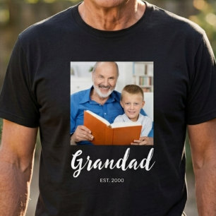 Opa Etablierte Schrift Foto  T-Shirt