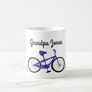 Opa Fahrradfahren Kaffeetasse
