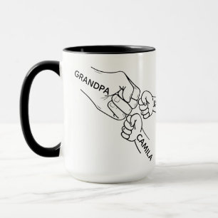 Opa Fist Bump Becher, Opa Tasse Mit Namen, Gra