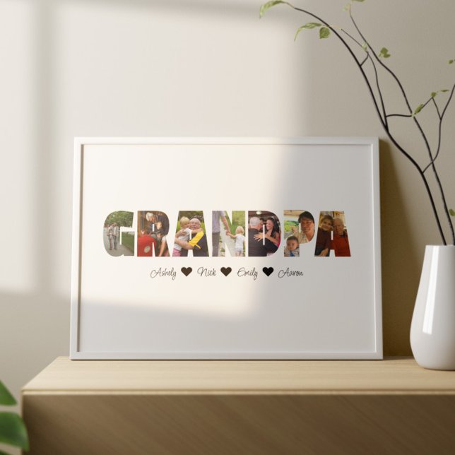 Opa Foto Collage Poster 7 Fotos (Von Creator hochgeladen)