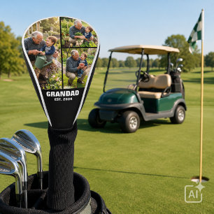 Opa-Foto-Erinnerungen Gegründetes Geschenk Golf Headcover