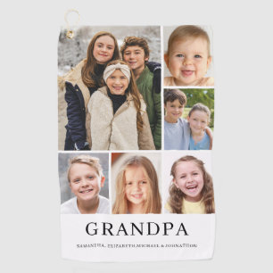 Opa-FotoCollage Personalisiert Golfhandtuch