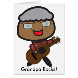 Opa Funny Guitar Black Personalisiert
