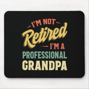 Opa für Männer Funny Vaters Day Remüde Opa Mousepad