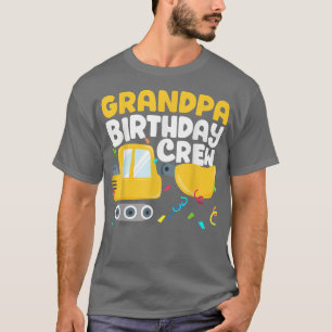 Opa Geburtstags-Crew Baustellenwagen Bagger T-Shirt