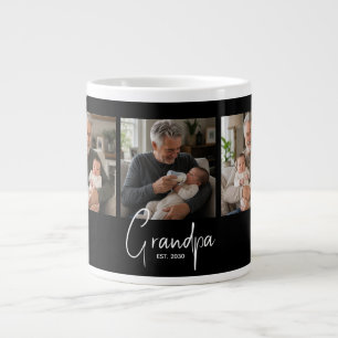 Opa gegründet 3 Foto Schwarz Jumbo-Tasse
